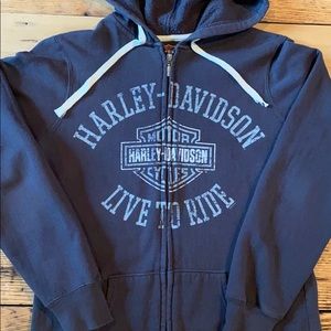 Harley Davidson “Live To Ride” Woman’s Zip Hoodie